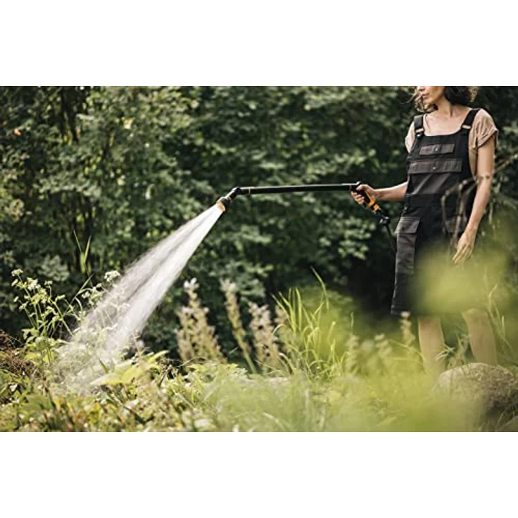 Fiskars Gartenbrause Giessstab, 3 Funktionen mit schwenkbarem SoftGrip-Düsenkopf und Durchflusskontrolle, ergonomisch und leicht – Bild 5