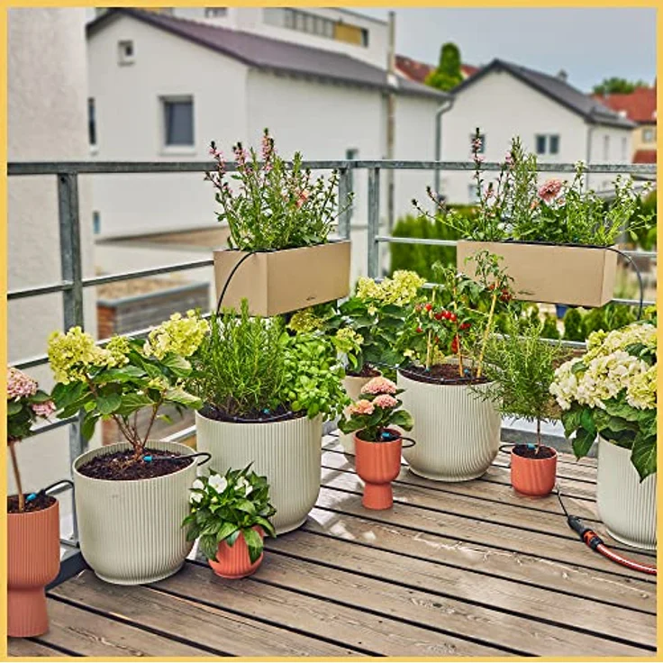 GARDENA Micro-Drip-System Tropfbewässerung Set Balkon (15 Pflanzen) Tropfbewässerung Set - Preisvergleich – Bild 3