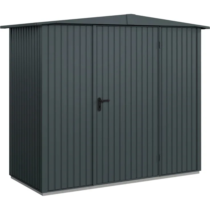 Hörmann Gartenhaus Hörmann Metall-Gerätehaus Berry Classic mit Satteldach Typ 1, (Berry Classic mit Satteldach), Gerätehaus mit senkrechten Lamellen, wartungsarm und kindersicher, in verschiedenen Größen und Farben