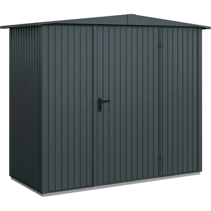 Hörmann Gartenhaus Hörmann Metall-Gerätehaus Berry Classic mit Satteldach Typ 1, (Berry Classic mit Satteldach), Gerätehaus mit senkrechten Lamellen, wartungsarm und kindersicher, in verschiedenen Größen und Farben