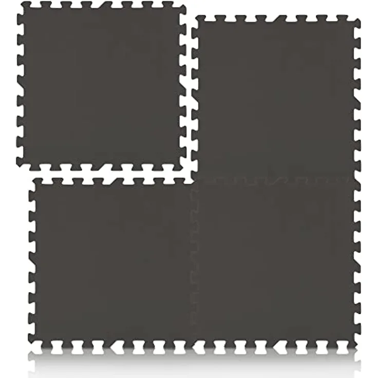 Pool Unterlegmatte Anthrazit - 8 Stück à 50x50cm (2m²) - Bodenschutzmatte für Pool und Planschbecken - schütz den Poolboden vor Beschädigungen