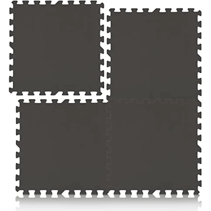 Pool Unterlegmatte Anthrazit - 8 Stück à 50x50cm (2m²) - Bodenschutzmatte für Pool und Planschbecken - schütz den Poolboden vor Beschädigungen – Bild 1
