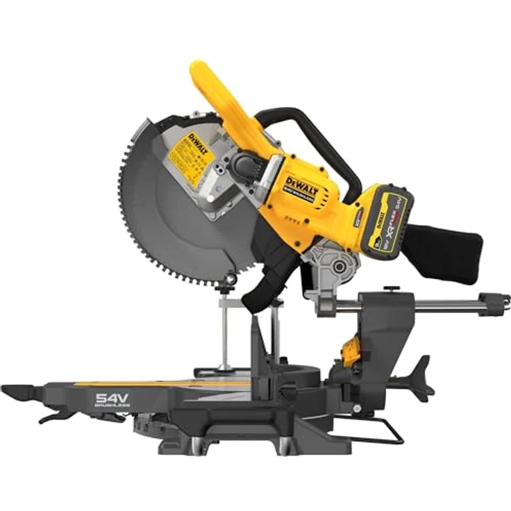 DeWalt Akku-Paneelsäge DCS781X2-QW Kappsäge Gehrungssäge 305mm + Akkus 9Ah 54V – Bild 3