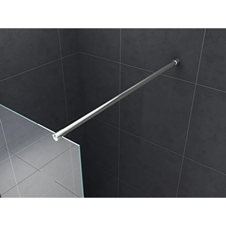 Glasdeals Walk-In Duschwand STRETTO-COVER-3679, 120 x 200 cm, Klarglas ESG-Sicherheitsglas mit Easy-Clean-Beschichtung, inklusive Haltestange, verchromte Aluminiumprofile, links- oder rechtsmontierbar – Bild 3