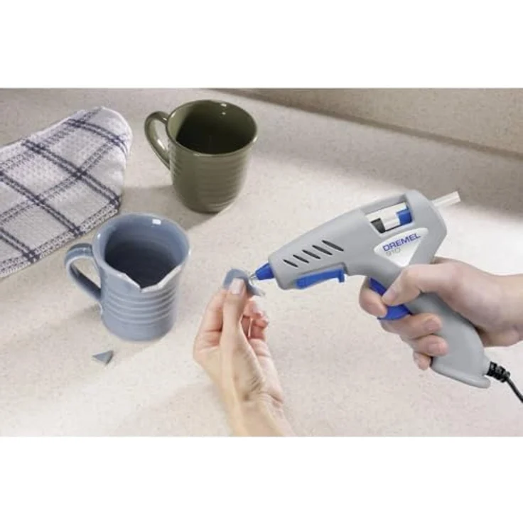 Dremel 910 Heißklebepistole, 100-240V, Klebepistole Set mit 3 Klebestifte zum Dekorieren und Basteln – Bild 5
