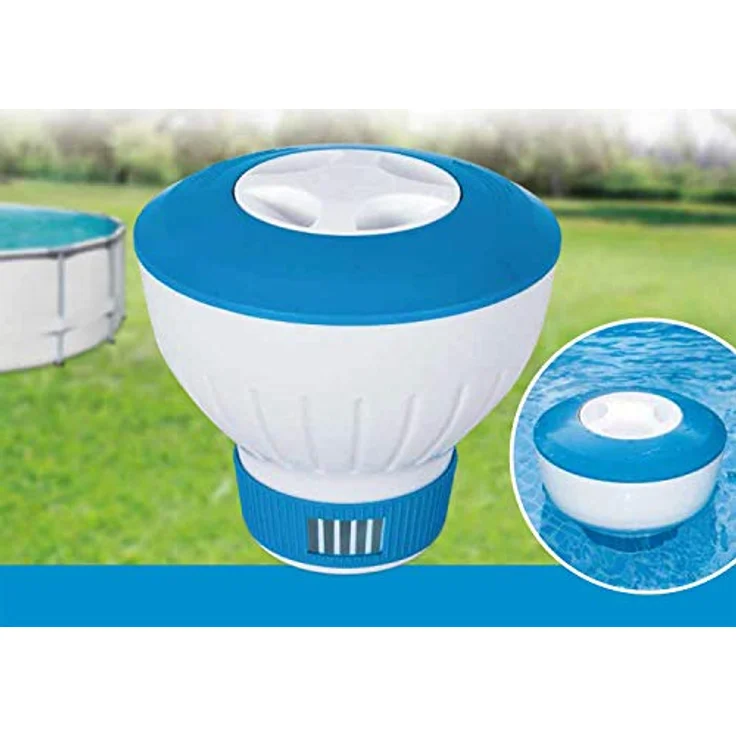 Polygroup Chlor Dosierschwimmer, Swimming Pool Schwimmer für Tabletten, Durchmesser 18 cm – Bild 5
