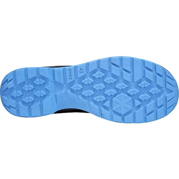 Uvex 2 Trend Sicherheitsstiefel S3, sportlicher Schnürschuh aus wasserabweisendem Glattleder, Größe 44 mit Stahlkappe und rutschhemmender Sohle – Bild 4