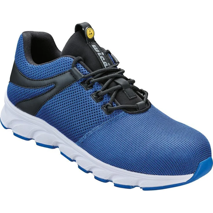 Wica Halbschuh Gavia, S1P, Gr.38 mit Fiberglaskappe und rutschhemmender Laufsohle, blau/schwarz