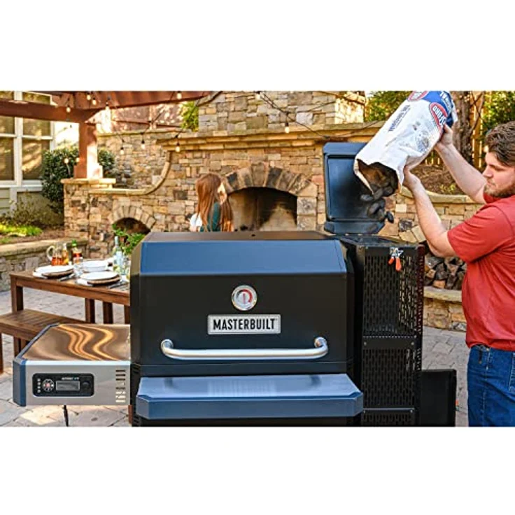 Masterbuilt Holzkohlegrill + Smoker Gravity FED 1050 Grill, schwarz – Bild 6