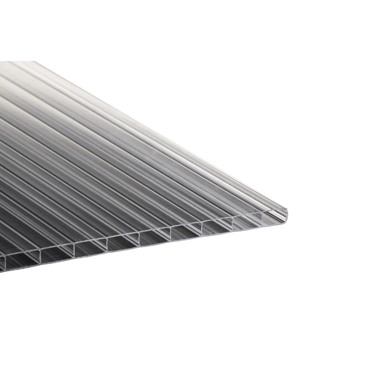 TETZNER & JENTZSCH TEJEPOLY PC-Stegdoppelplatte 980 x 2000 mm glasklar, 16 mm, hohe Schlagzähigkeit und Witterungsbeständigkeit