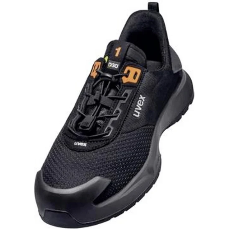 Uvex 68062 6806235 Sicherheitshalbschuh S1PS, Schwarz, Schuhgröße (EU): 35, mit abriebfester dynamischer Überkappe und atmungsaktiver Sohle