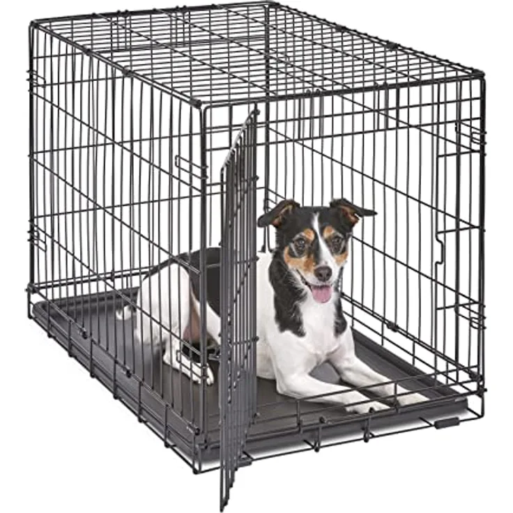 YEKE Midwest Homes for Pets Midwest 1530 iCrate-Hundekäfig mit Einzelklappe (76,2 x 48,26 x 53,34 cm)