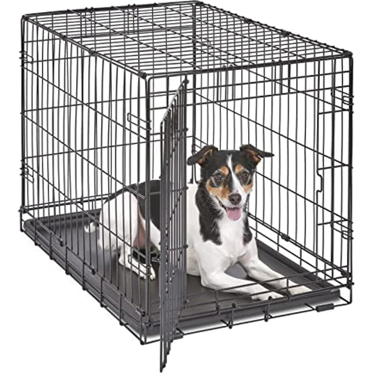 YEKE Midwest Homes for Pets Midwest 1530 iCrate-Hundekäfig mit Einzelklappe (76,2 x 48,26 x 53,34 cm) – Bild 1