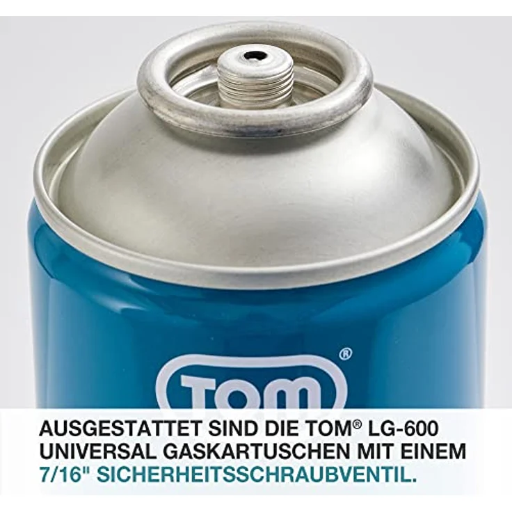 TOM LG-600, 2 x, 4 x oder 8 x 330 g Universalgas Kartuschen mit Schraubgewinde, ideal für Unkrautbrenner, Abflämmgerät und Campingkocher – Bild 4