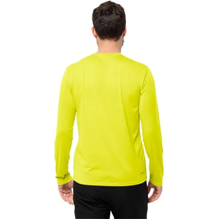 Jack Wolfskin Sky Thermal L/S M, Herren Longsleeve Shirt, atmungsaktiv und geruchshemmend, Gelb, (XXL) – Bild 2