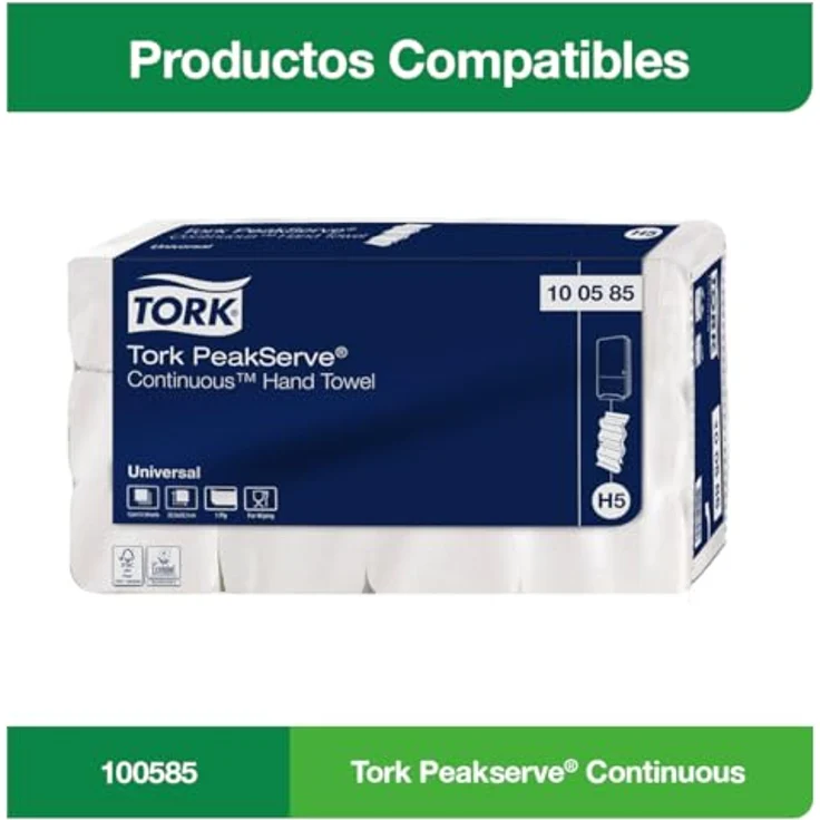Tork Peak Serve, Papierhandtuchspender mit hohem Fassungsvermögen und schneller Tuchausgabe – Bild 6