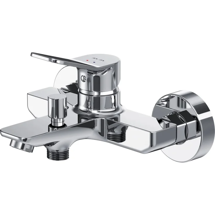 AM.PM Wannenarmatur FXA10000 X-Joy, Einhebel-Brausearmatur mit 35 mm SoftMotion Keramikkartusche, verchromt