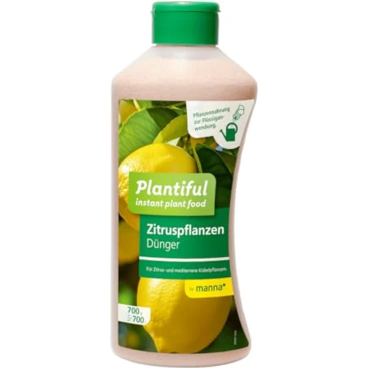 Hauert Manna Plantiful Zitrus, 700 g Instant Pflanzendünger für mediterrane Kübelpflanzen, wasserlöslich mit Solupearl-Technologie, extra Eisen für sattgrüne Blätter – Bild 1