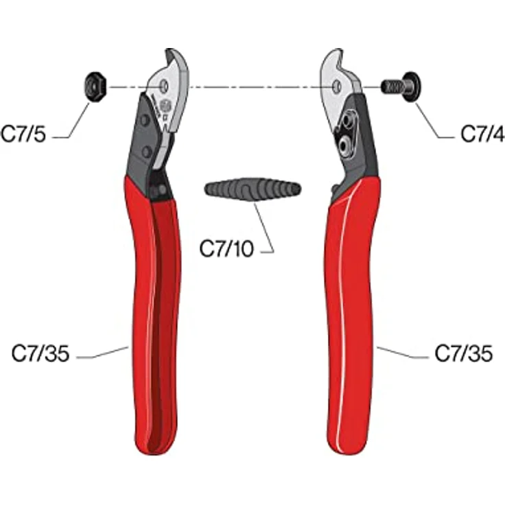 FELCO C7 Kabelschere, Kapazität 7 mm – Bild 3