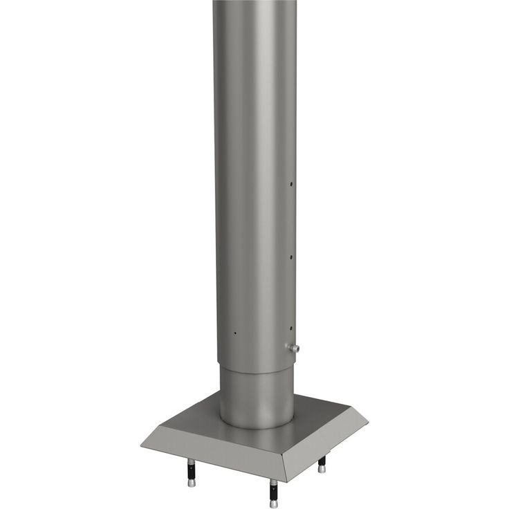 Biohort Aluminium-Pfosten quarzgrau-metallic 90 cm - für Sichtschutz, leicht höhenverstellbar
