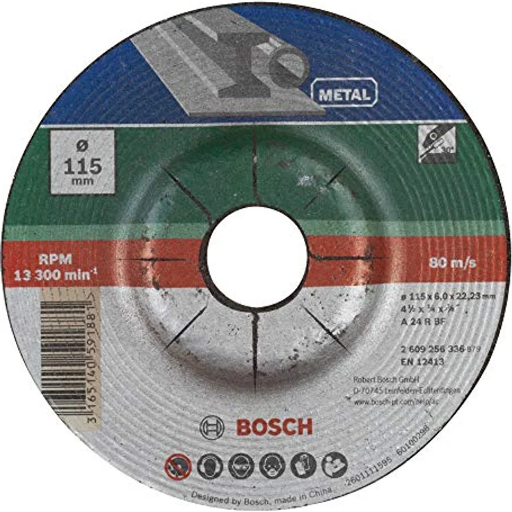 Bosch DIY Schruppscheibe Metall für Winkelschleifer (Ø 115 mm) – Bild 2