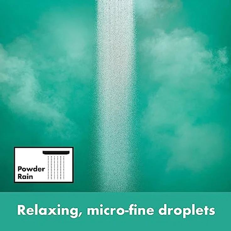 hansgrohe PULSIFY 105 1jet, Kopfbrause in mattschwarz mit PowderRain Strahlart und Kugelgelenk – Bild 7