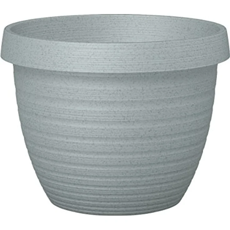 Scheurich Country Star, Pflanzgefäß aus Kunststoff, Granite Grey, 48 cm Durchmesser, 36,7 cm hoch, 40 l Vol. – Bild 1