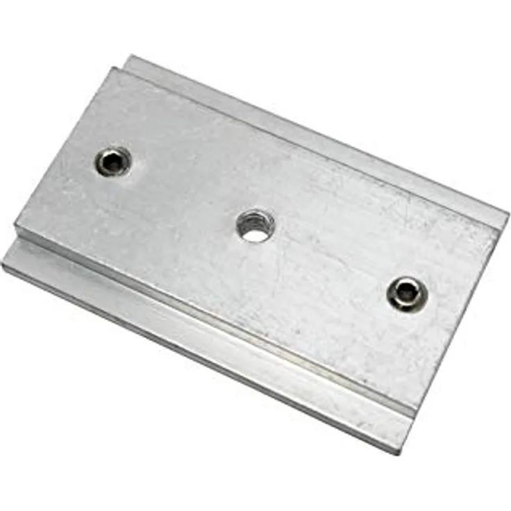 GARDINIA Schienenverbinder für 3- und 5-läufige Flächenvorhangschienen, Ideal für Führungsschiene, Stabil, Optimal für 3-läufige und 5-läufige Schienen, 5 cm Länge, Metall, Silber