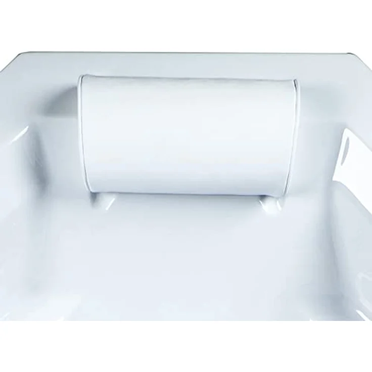 Basera® Whirlpool-Badewanne PREMIUM Indoor Podest-Whirlpool Badewanne Bora Bora 200 x 115 cm, mit 24 Massagedüsen, Heizung, Ozongenerator, Hochglanz-Weiß – Bild 4