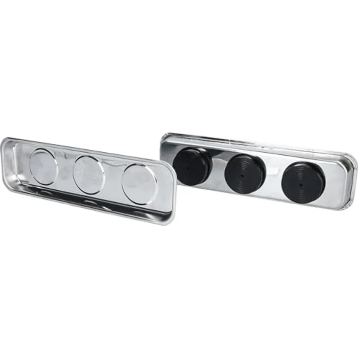 Brilliant Tools Magnetisches Tablett / Schale-Set aus Edelstahl 65 x 226 mm, 2-tlg – Bild 2