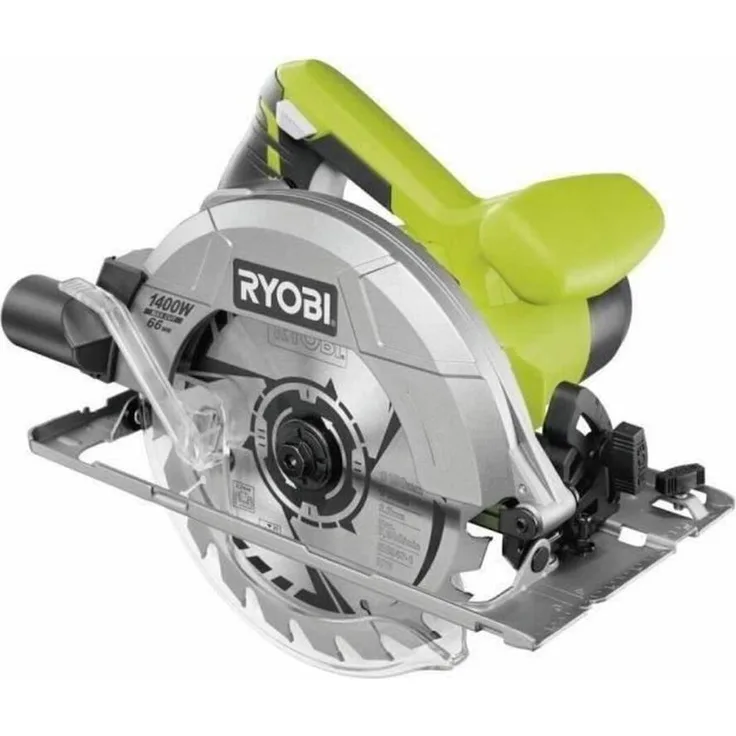 Ryobi Kreissäge 1400 W, 190 mm Sägeblatt, inklusive zwei Trennscheiben, benutzerfreundliches Design