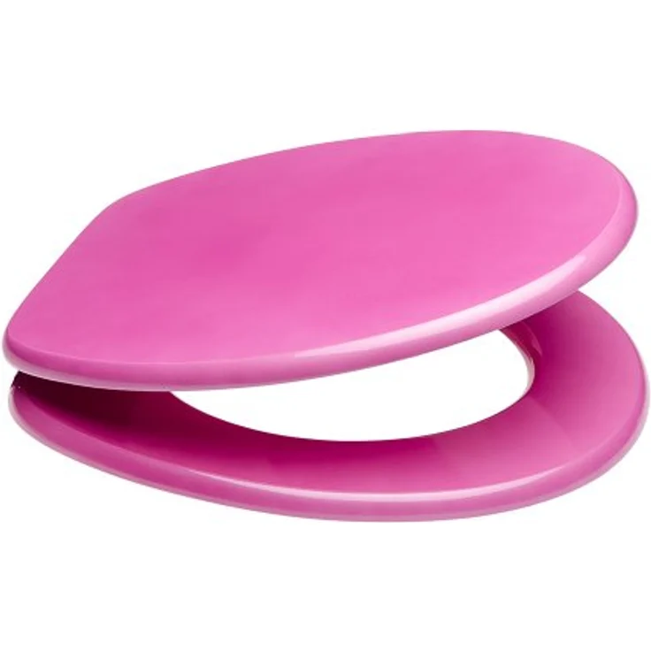 Sanilo WC Sitz Glitzer Pink, Absenkautomatik, stabiler Holz-Toilettendeckel mit antibakterieller Oberfläche – Bild 4