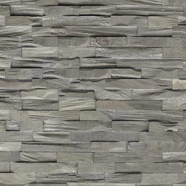 INDO Holz Wandverkleidung Beachwood Hevea Gun Smoked, 3D-Effekt, Fläche 1 m², Brandschutzklasse D-s2, d0 – Bild 4