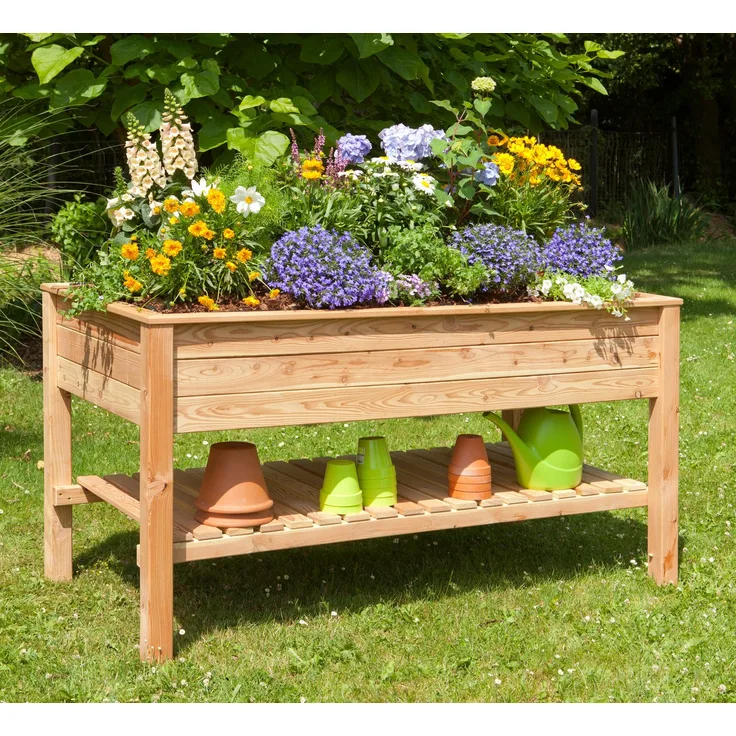 KONIFERA Hochbeet Lärche, 170x85x90 cm, naturbelassen, Fassungsvermögen 650 l