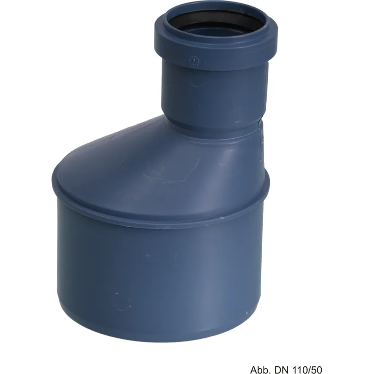 POLOPLAST POLO-KAL NG Übergangsrohr DN 75/50, schalldämmend mit Steckmuffe, blau