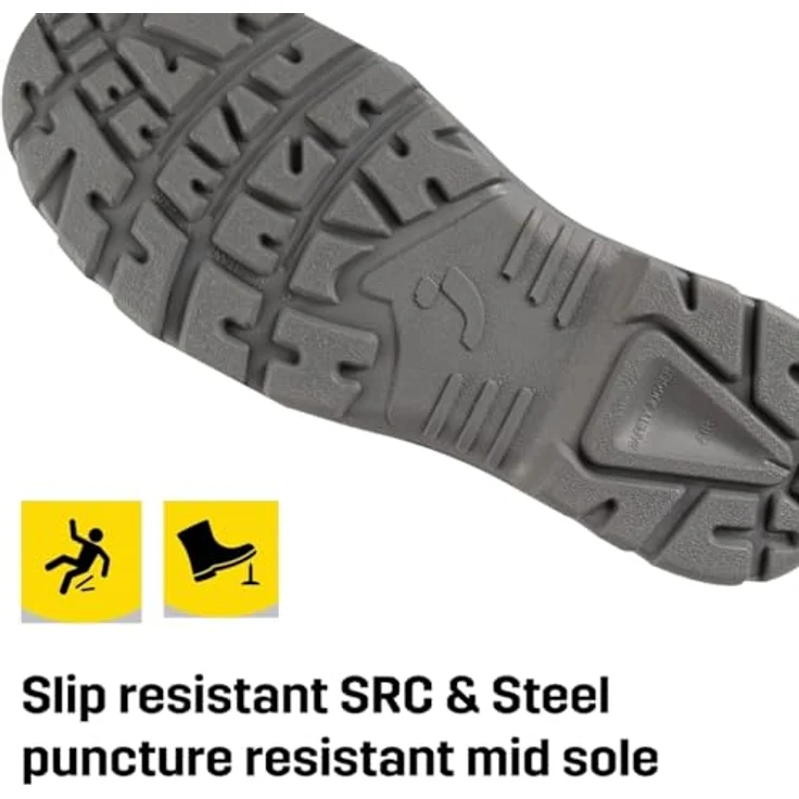 Safety Jogger Bestrun Arbeitsschuh, Sicherheitsschuh mit Stahlzehenkappe und durchtrittsicherer Stahlzwischensohle, Naturleder – Bild 4