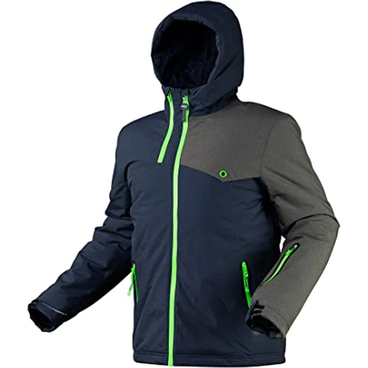 Neo Tools Herren Arbeitsparka, Membran-Jacke mit Kapuze, atmungsaktiv und wasserdicht, Gr. S-XXXL, 100% Polyester, PrimaLoft-Füllung, blau – Bild 1