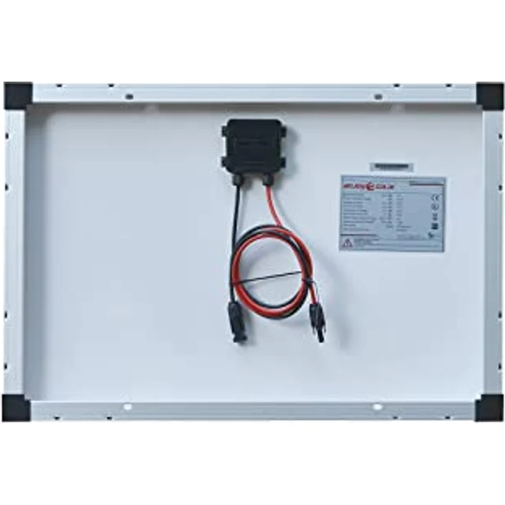 enjoy solar® Solarpanel Eco Line ES50M72, monokristallines 50W Solarmodul mit 36V und silbernem Rahmen, 158,75mm PERC-Zellen, TÜV zertifiziert – Bild 3