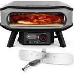 COZZE Gas-Pizzaofen Premium Rotate 42 cm, 8 kW, drehbarer Pizzastein, Temperaturen bis 500°C, große Grillfläche 42.5 x 42.5 cm