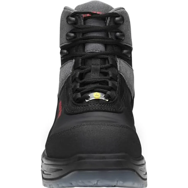 Elten Sicherheitsschuhe S3 MILES Mid ESD, Sicherheits-Schnürstiefel aus Rindleder, Gr. 42, rutschfeste TPU/PU-Sohle, atmungsaktives Futter – Bild 4