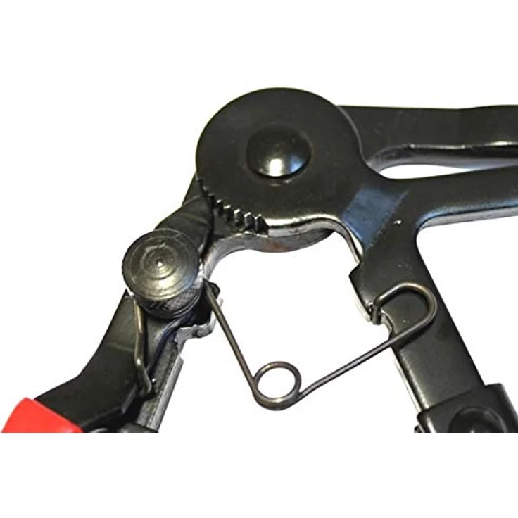 DEMA Kombizange Schlauchschellenzange 630, Zange mit Bowdenzug und rutschhemmenden Gummigriffen – Bild 2