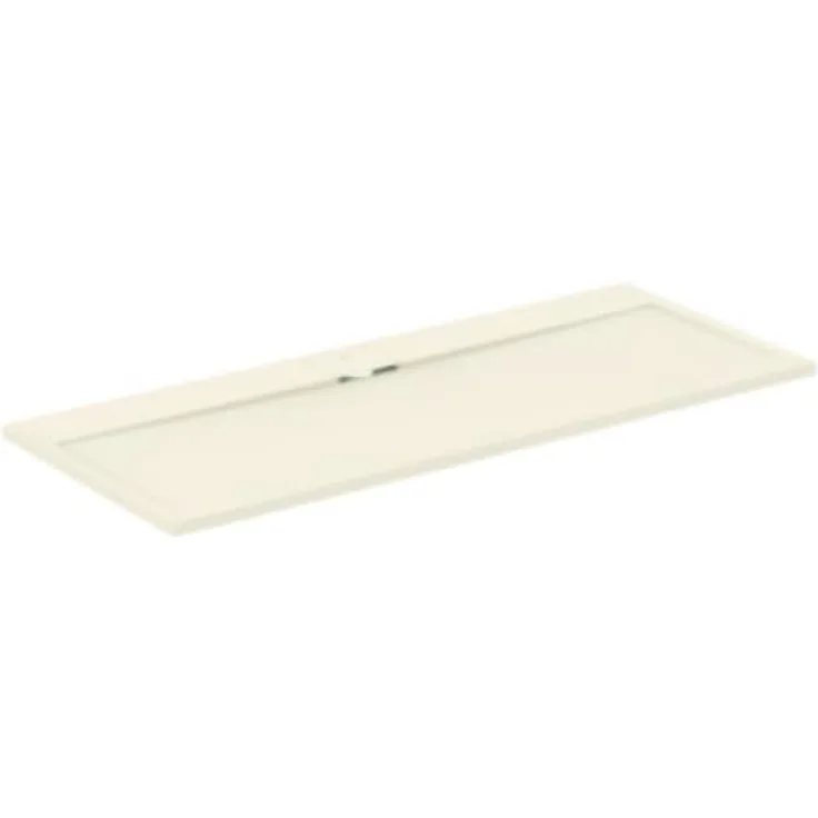 Ideal Standard Ultra Flat S i.life Rechteckige Duschwanne 170 x 70 cm aus Kunstharz, rutschfest, mattes Finish in Sand