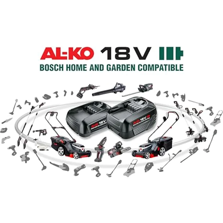 AL-KO 18 V Akku B75.5 Li (4.0 Ah), Li-Ion, kompatibel mit Bosch Home & Garden, kein Memory-Effekt, mit Ladestandsanzeige – Bild 3