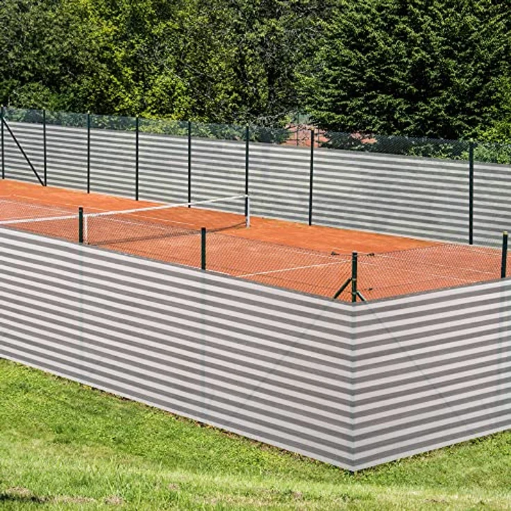 DETEX Zaunblende 85% Beschattungsgrad 10m lang Sichtschutz Zaun Balkon Geländer Schattiernetz Beschattungsnetz Schattennetz Tennisblende Farbauswahl 109189 – Bild 6