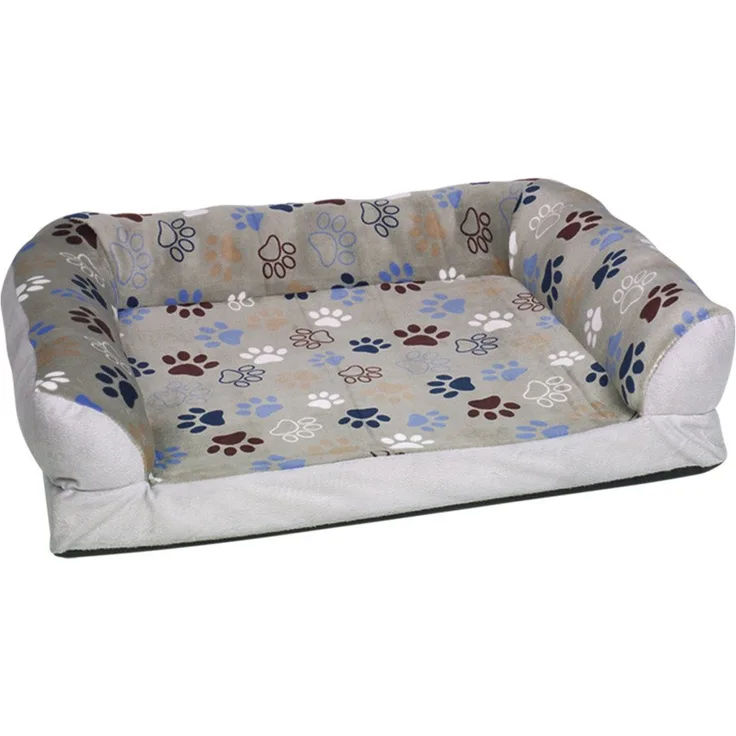 Nobby Tierbett Sofa-Satz Classic "Lissi", großes Hundesofa aus Coral-Fleece mit abnehmbarem Bezug und Anti-Rutsch-Noppen, in verschiedenen Farben erhältlich