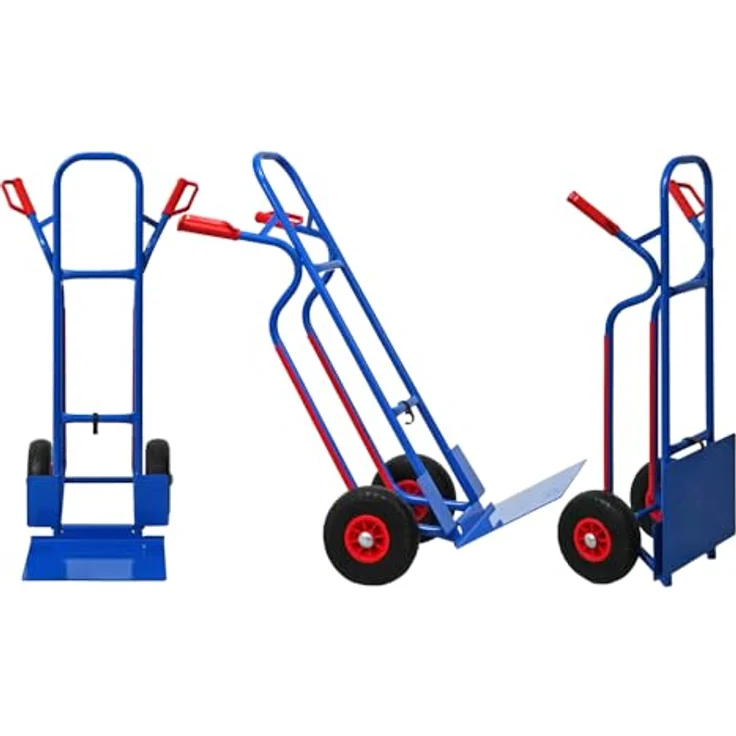 PROREGAL® Sackkarre Transportkarre RAGNAR XXL, klappbar 250 kg Tragkraft, robuste Stahlkonstruktion, 40 x 30 cm Schaufel, 2 pannensichere Räder – Bild 7