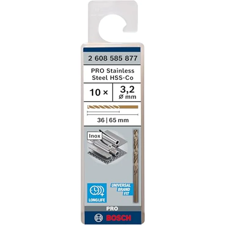 Bosch Professional Metallbohrer HSS-Cobalt (10 Stück, Ø 3,2 mm) – Bild 3