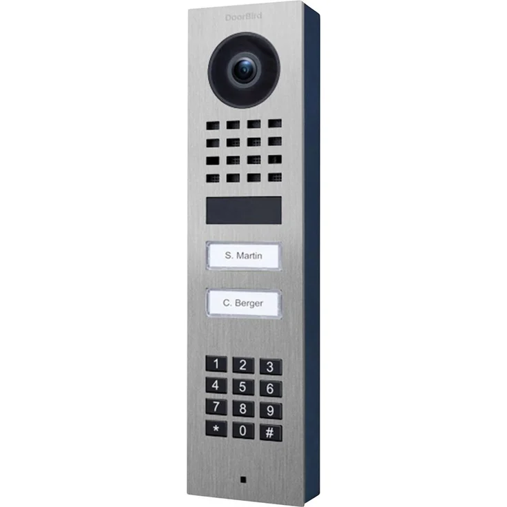 DoorBird D1102KV AP, Türsprechanlage aus Edelstahl V2A (gebürstet) mit Bluetooth®, WLAN, LAN und HD-Videoqualität