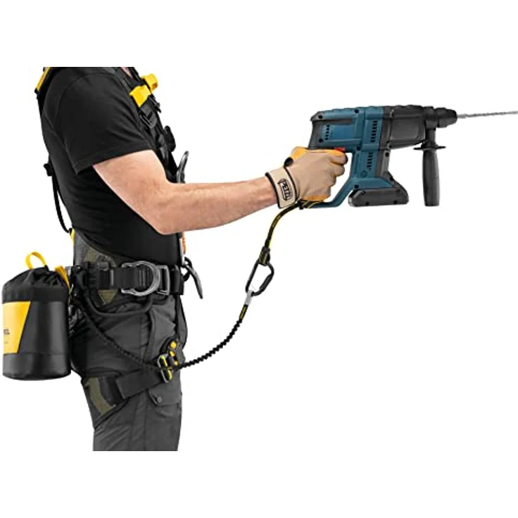 Petzl TOOLEASH Elastische Absturzsicherungsleine, längenverstellbar bis 120 cm, robuste Werkzeugbefestigung bis 5 kg – Bild 5