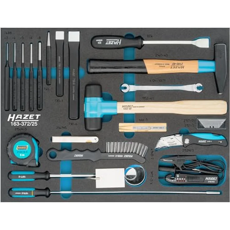 Hazet Werkbank 179NW-7, 210-teiliges Werkzeug Sortiment mit größerem Stauraum, 1200x800x1340mm, geölte Multiplex-Birke Arbeitsfläche, hohe Tragkraft – Bild 8